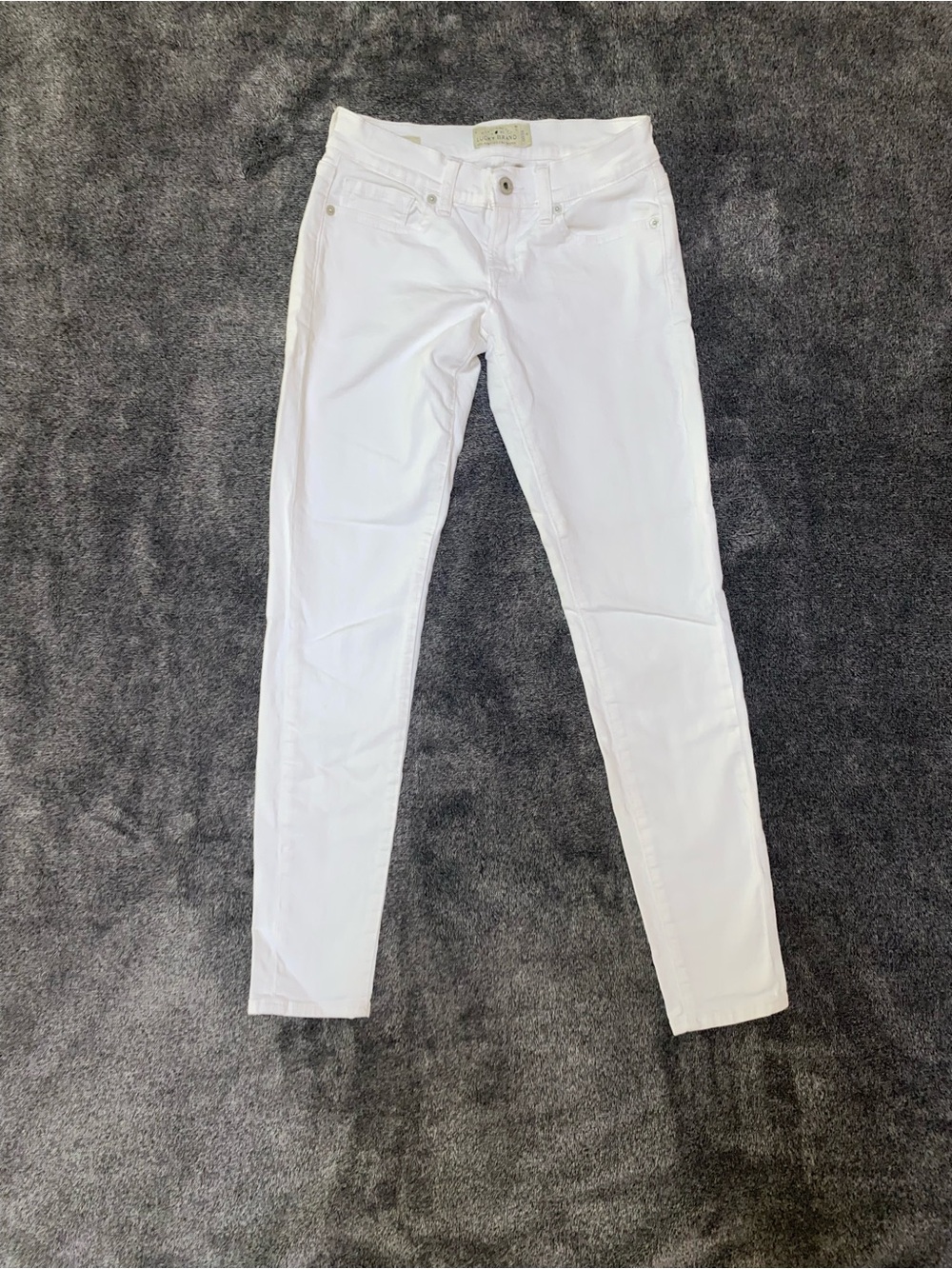 Lucky Brand White Skinny Stretch Jeans Size 00 | Like New